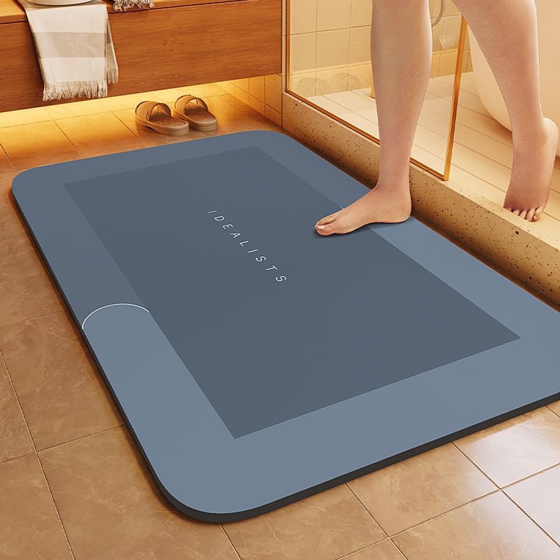 Quick Dry Diatomite Bath Mat - Rutschfeste, schnelltrocknende, saugfähige Badematte, schmutzabweisende Türmatte