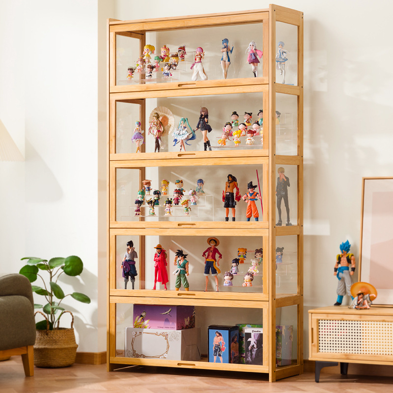 Storage & Organization - Großer transparenter Acryl-Vitrinenschrank für Figuren, Modellspielzeug-Aufbewahrungsschrank,