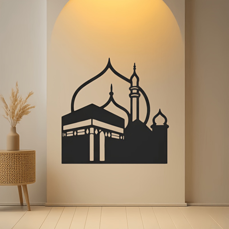 Home Decor - CIFBUY Eisen-Wandkunst Moderne Islamische Mekka-Kaaba Metall-Heimdekoration