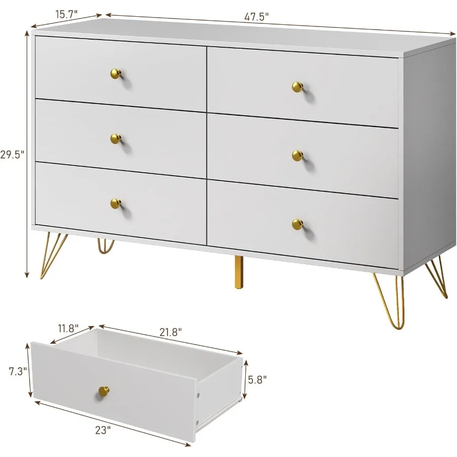 Schlafzimmer-Kommode mit 6 Sch – Storage & Organization Bewertung und Preis