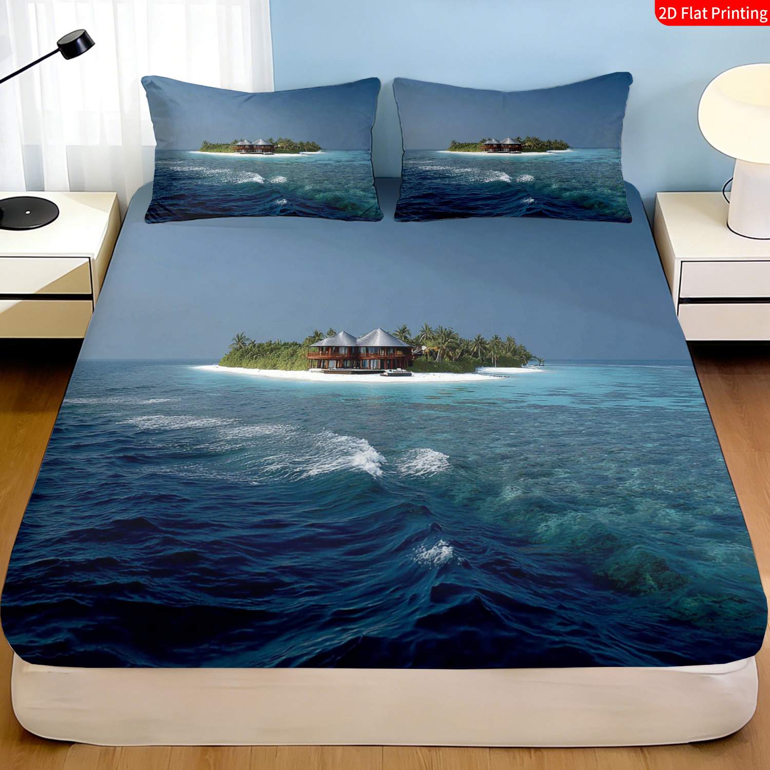 Tropisches Insel-Bettwäsche-Se – Fitted Bed Sheets Deep Pocket Bewertung und Preis