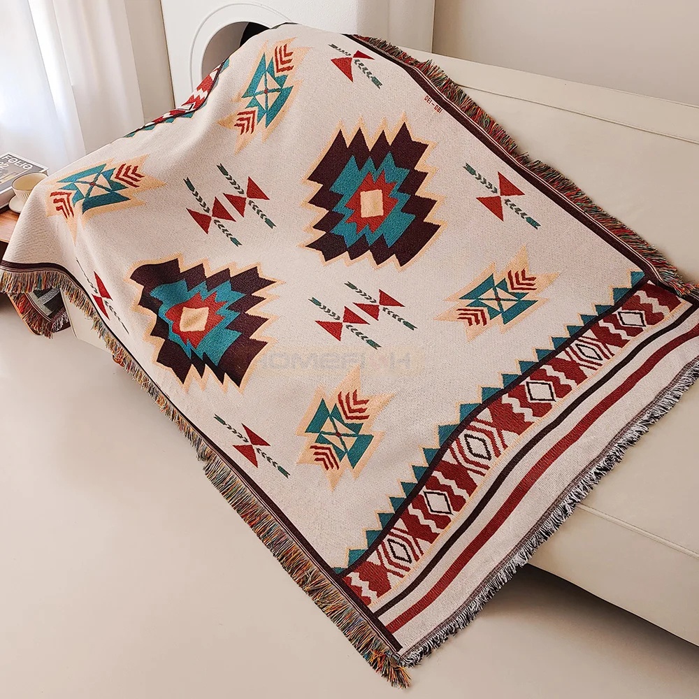 Azteken-Decke, Übergroße Boho- – Boho Throw Blanket Fringe Bewertung und Preis