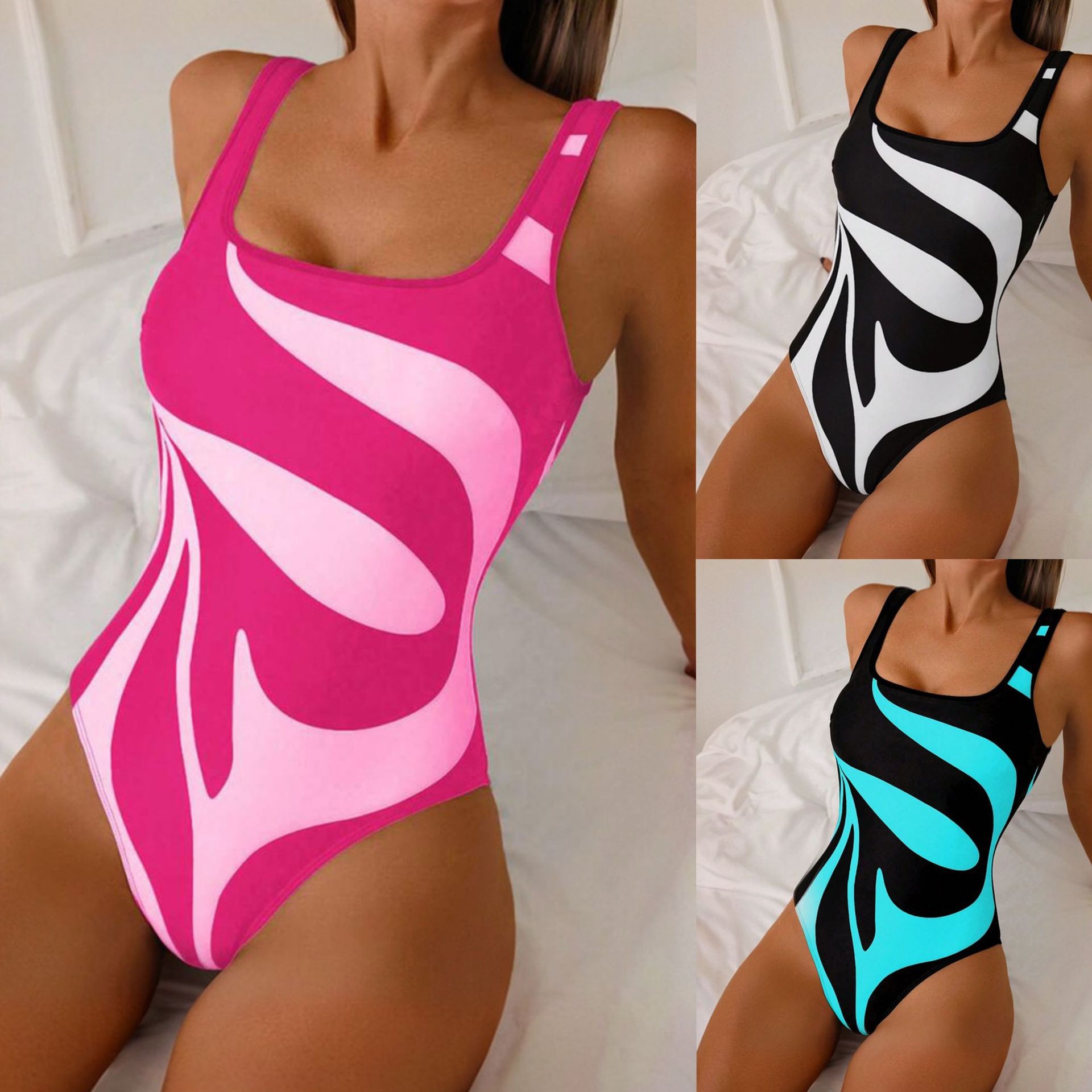Damen-Tankini mit abstraktem A – Bath Bewertung und Preis