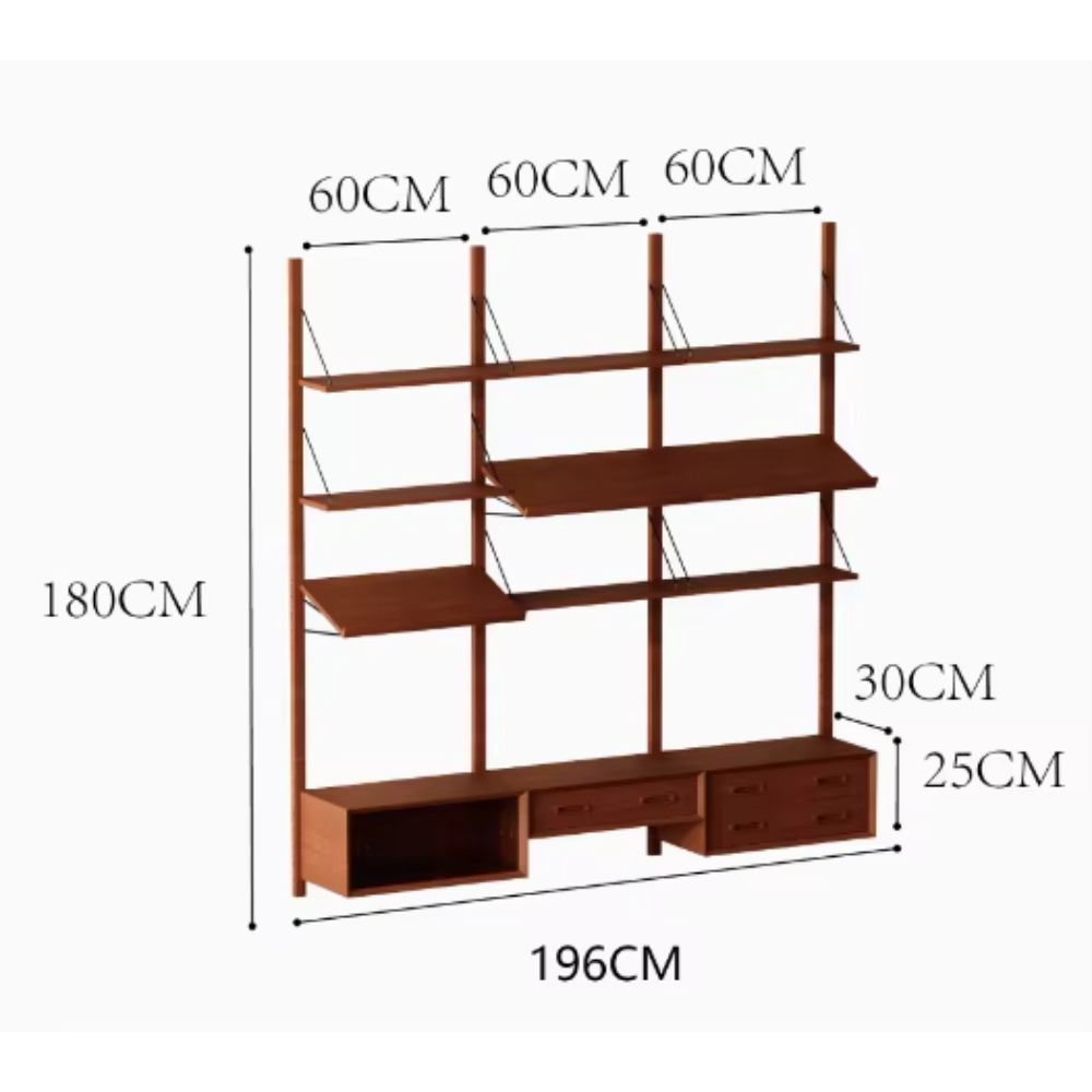 Retro Massivholz Wohnzimmer Wa – Storage & Organization Bewertung und Preis