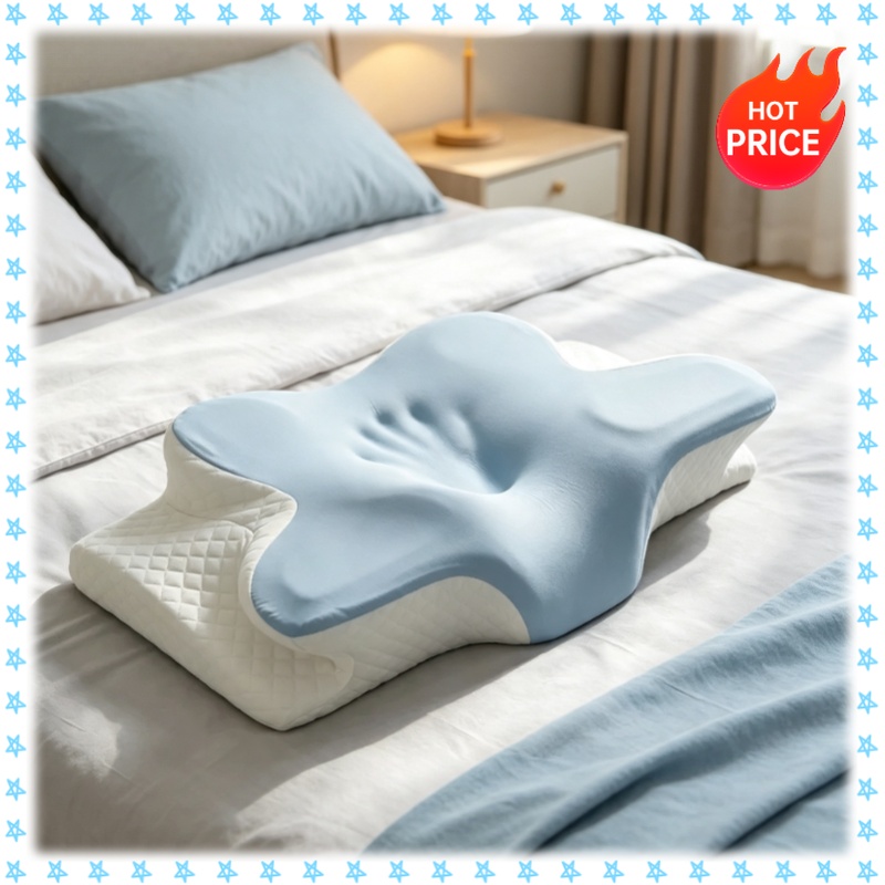 Atmungsaktives, kühlendes Nack – Memory Foam Orthopedic Pillow Neck Pain Bewertung und Preis